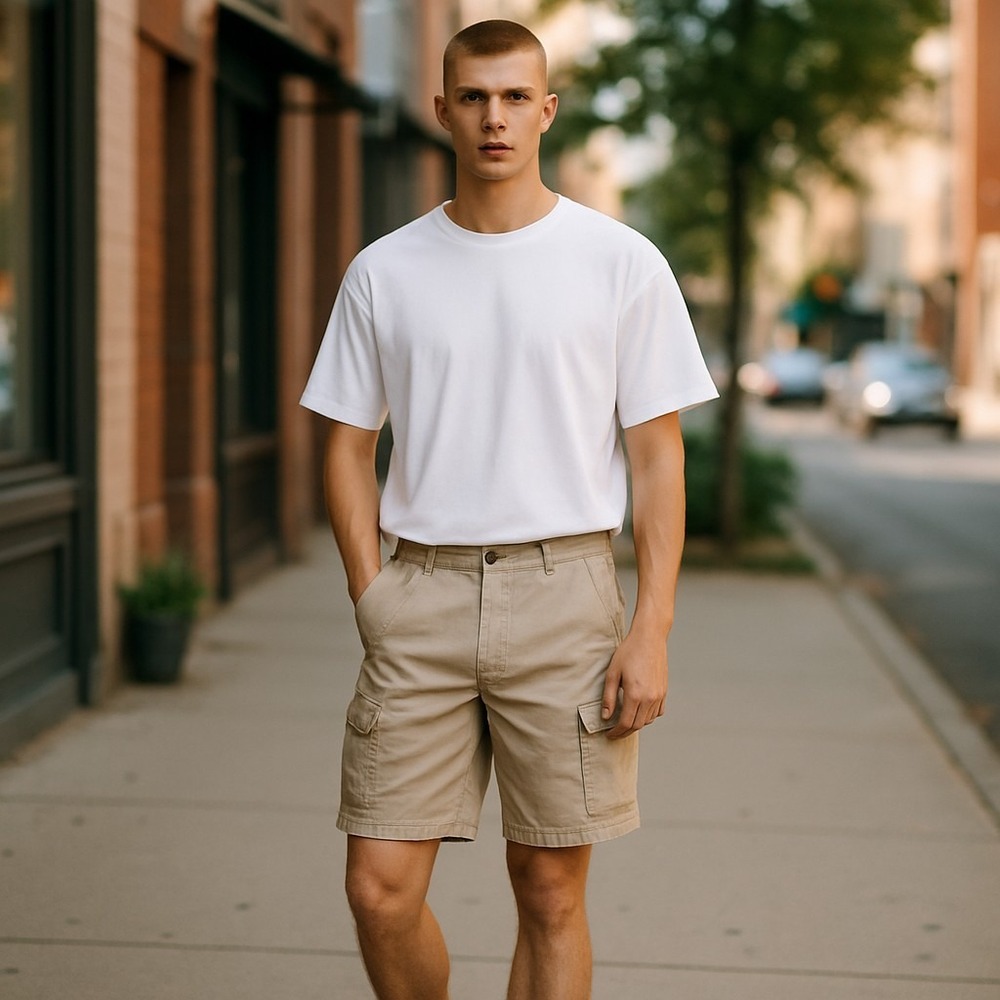 Wrangler Cargo Shorts Authentic Issue Comfortable Jeans Brown Size 44